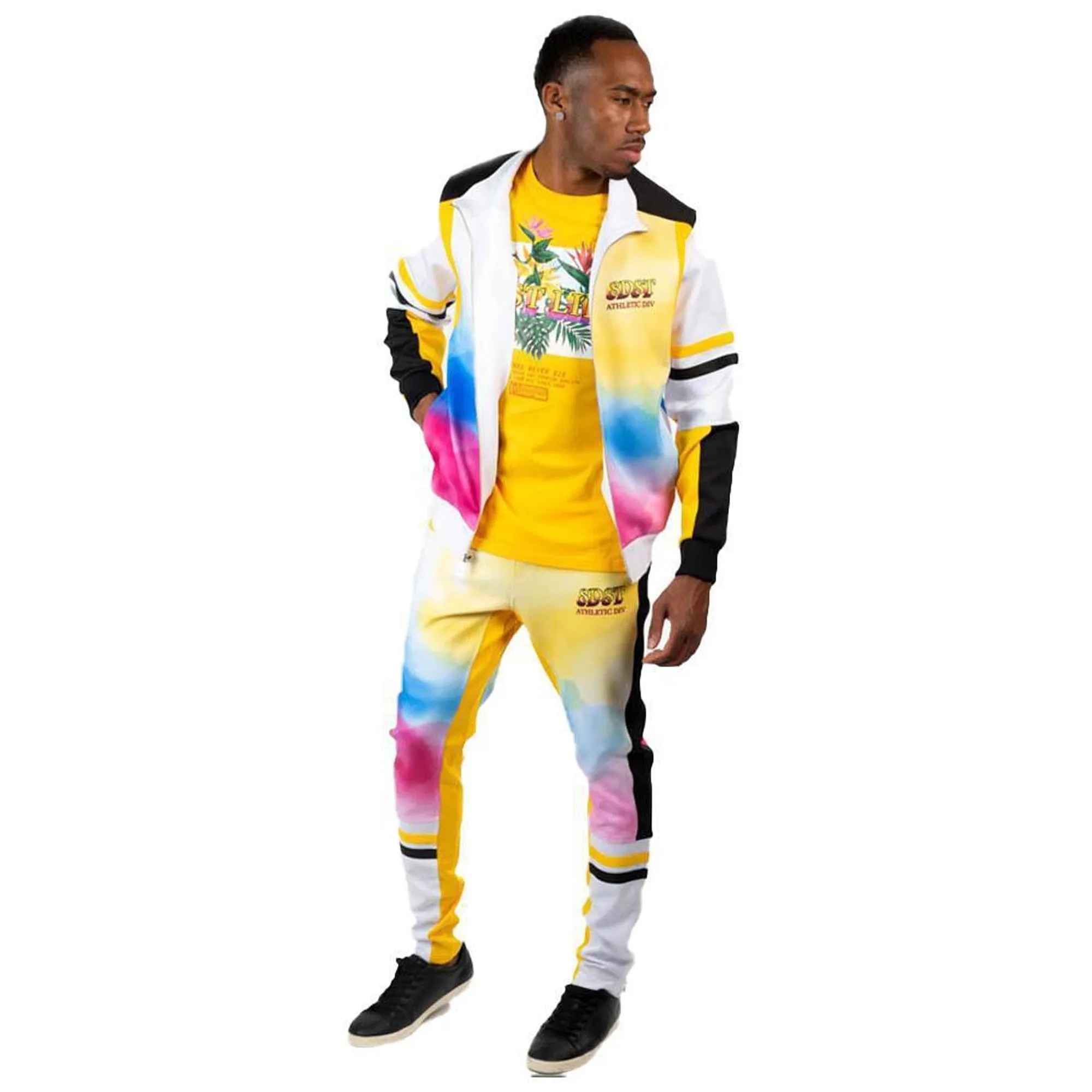 8DSTRKT Men Dbl Jersey Track Jacket (Yellow)