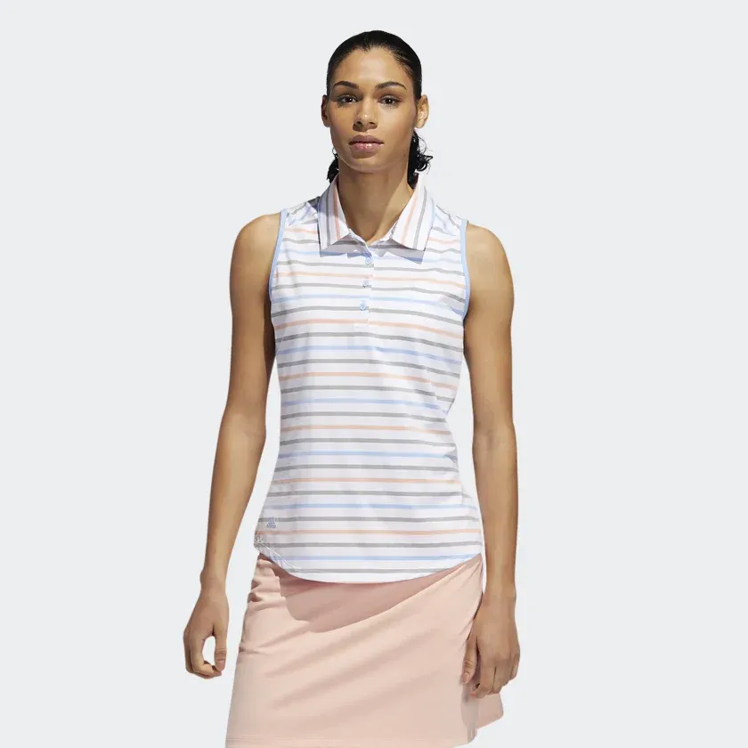 Adidas Ladies Ultimate365 Stripe Polo