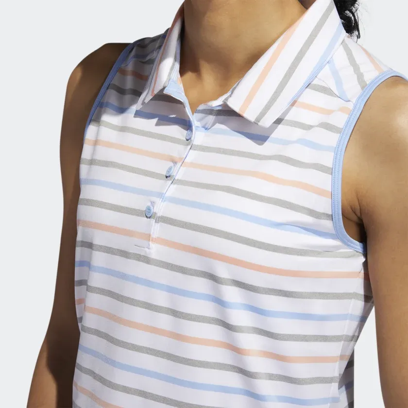 Adidas Ladies Ultimate365 Stripe Polo