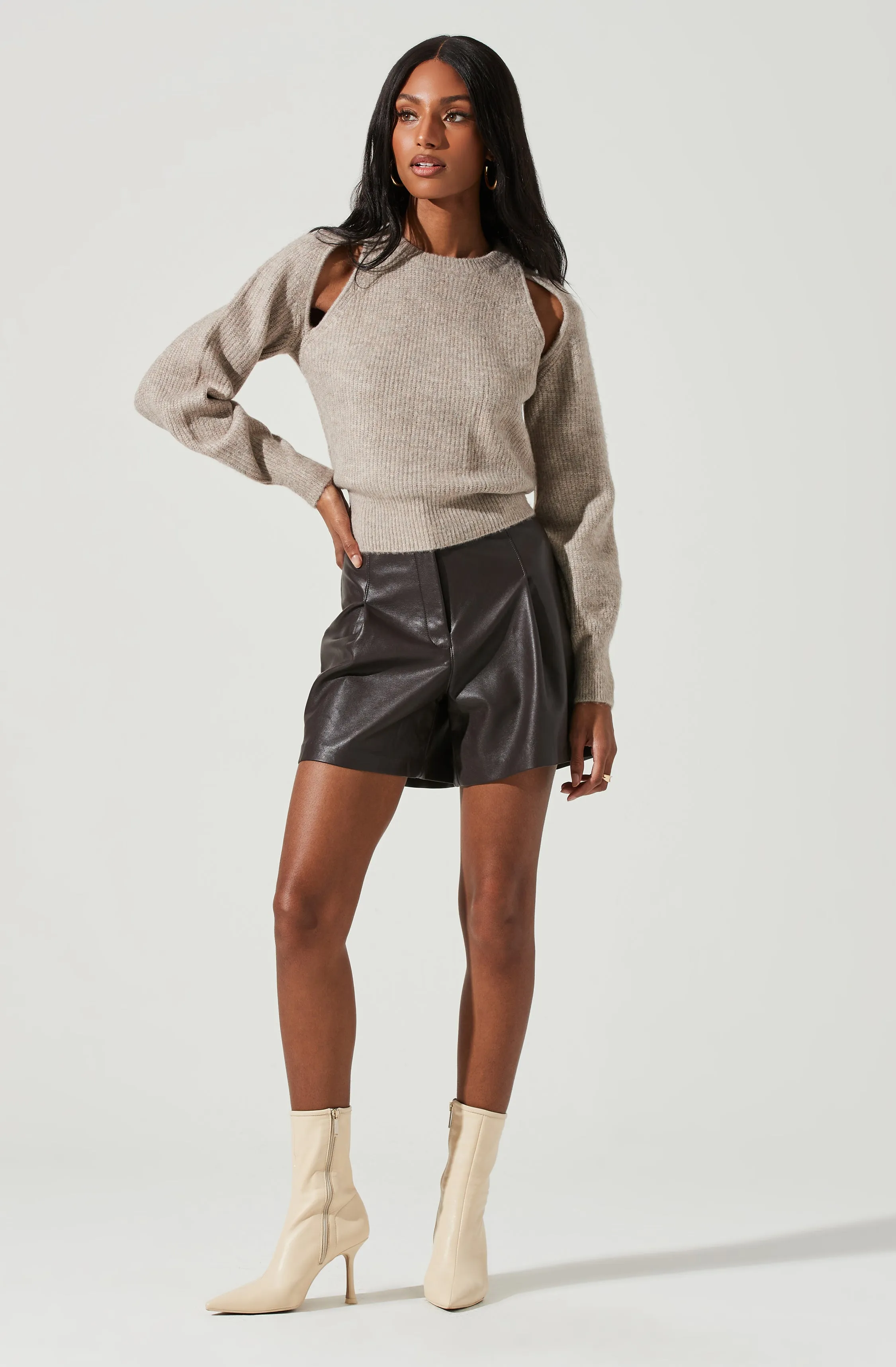 Adira Shoulder Cutout Sweater