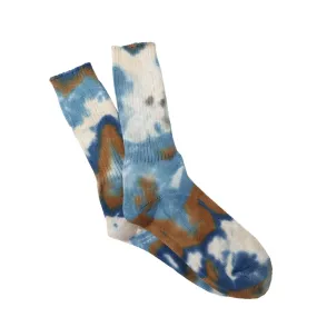 Anonymous Ism Tie Dye Crew Socks Navy