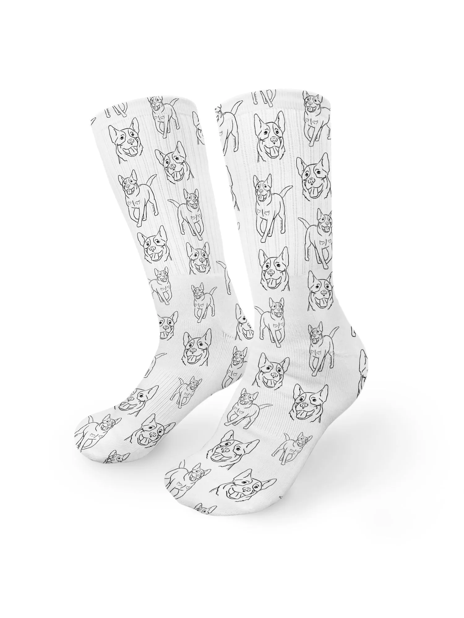 Australian Cattle Dog Crew Socks