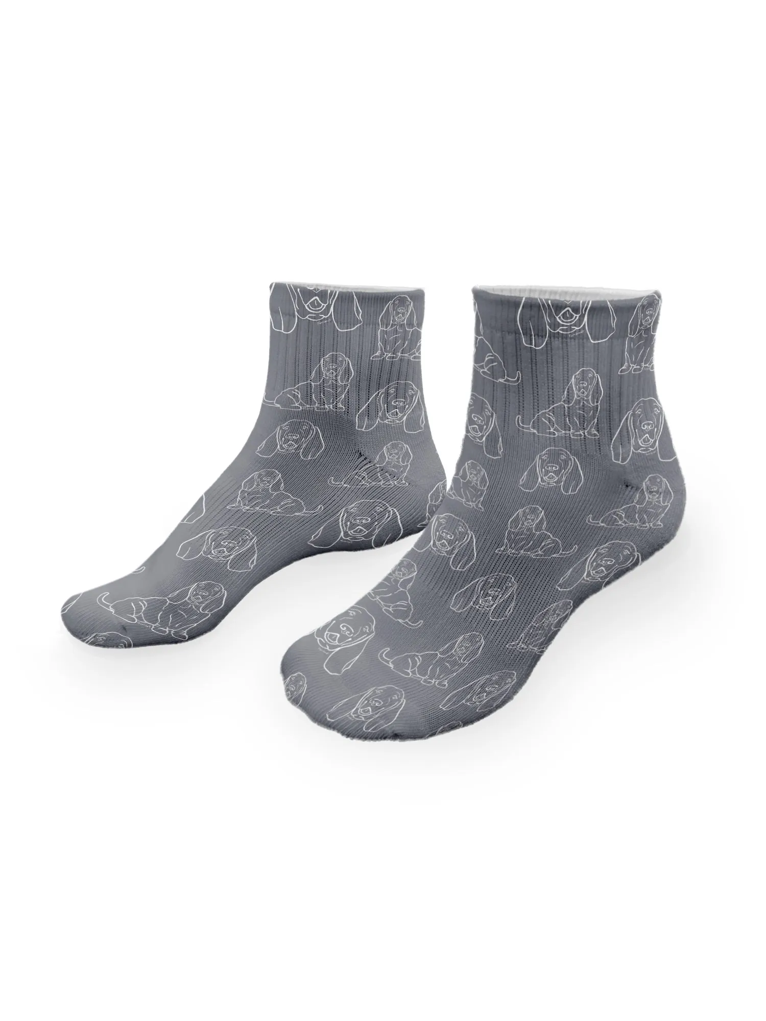 Basset Hound Ankle Socks