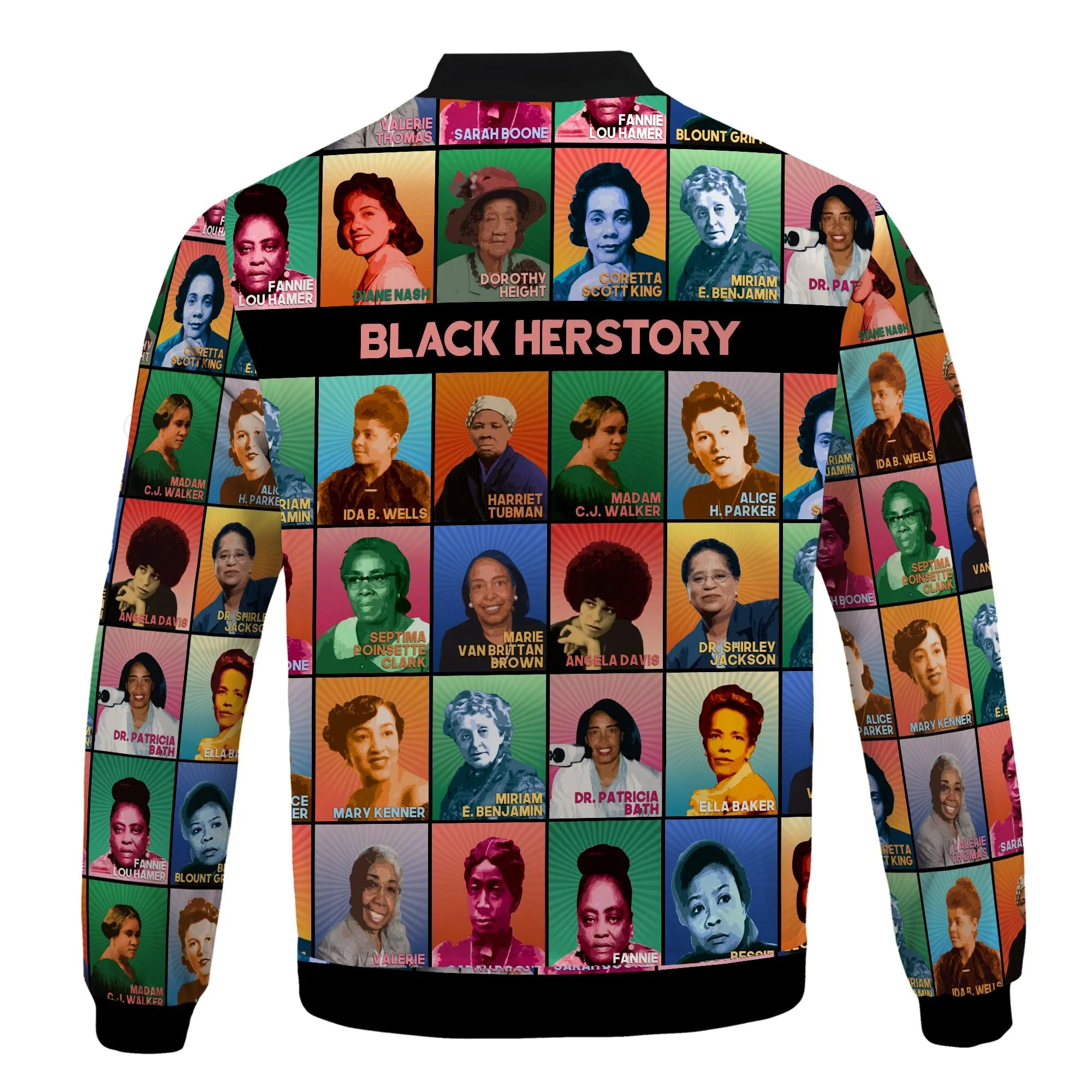 Black Herstory Bomber Jacket