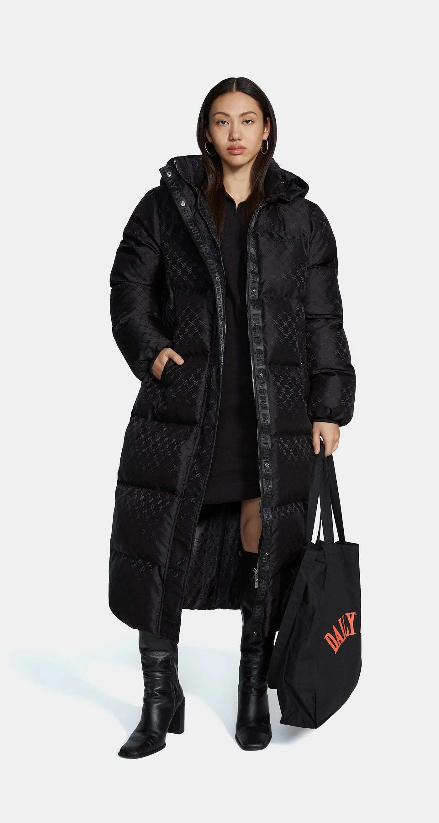 Black Monogram Puffer Coat