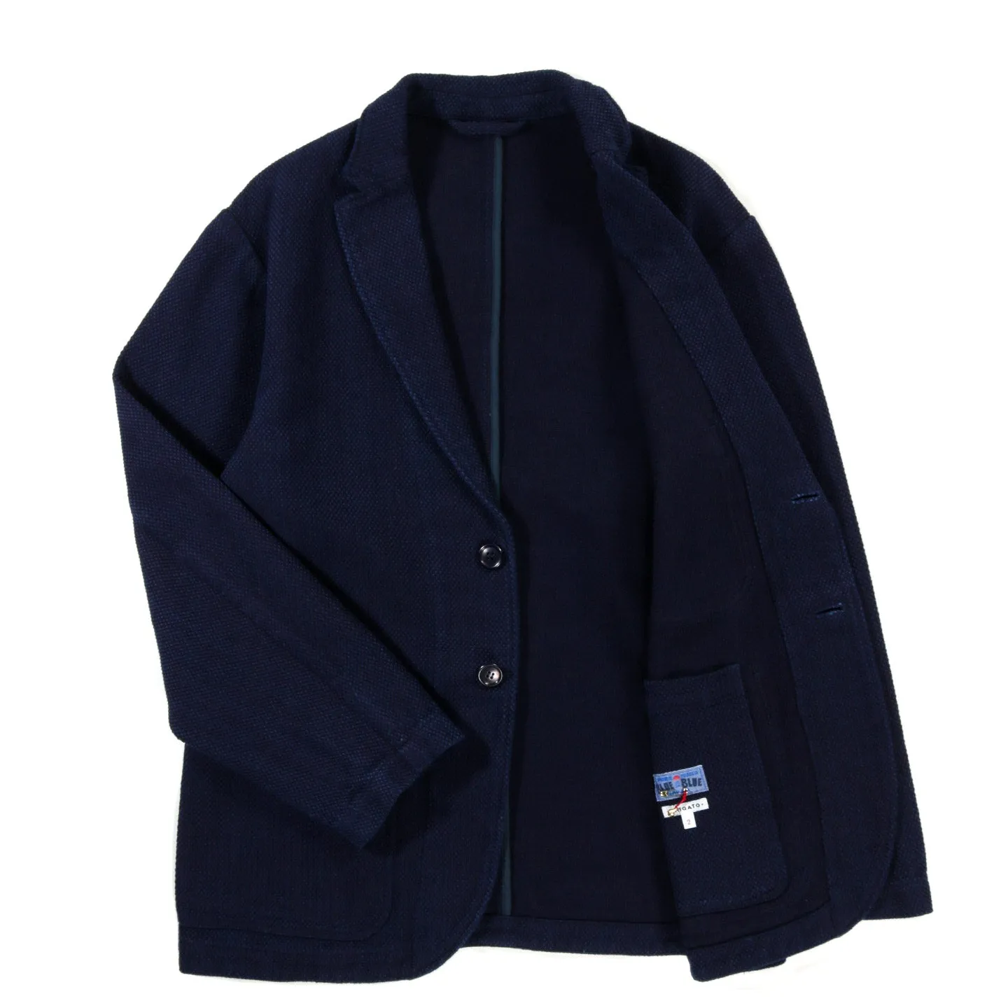 BLUE BLUE JAPAN PURE INDIGO LIGHT 'SASHIKO' 2B JACKET