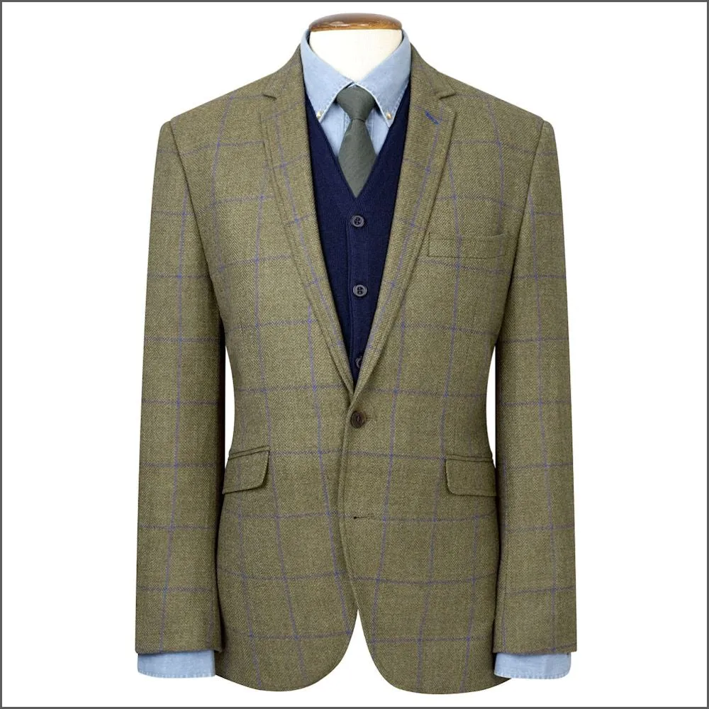 Brook Taverner Breedon Pure New Wool Check Jacket<><>