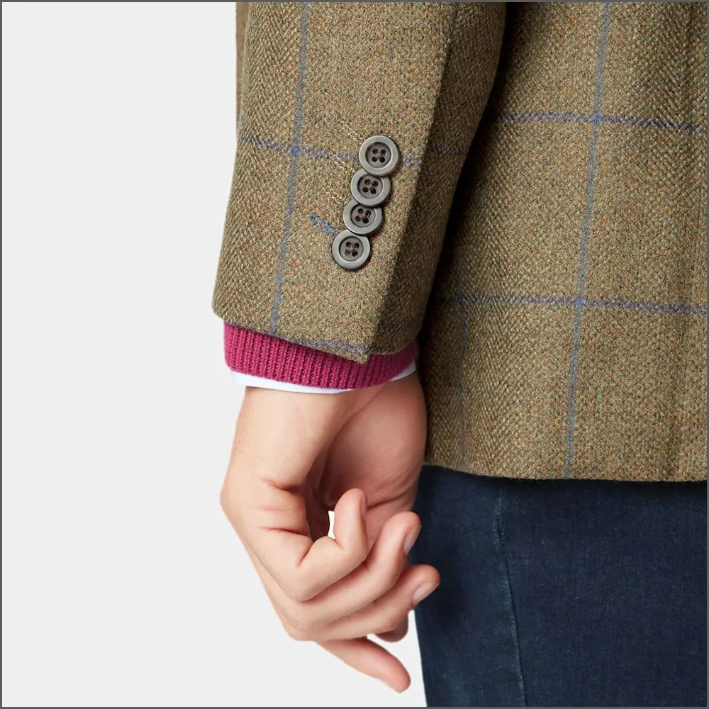 Brook Taverner Breedon Pure New Wool Check Jacket<><>