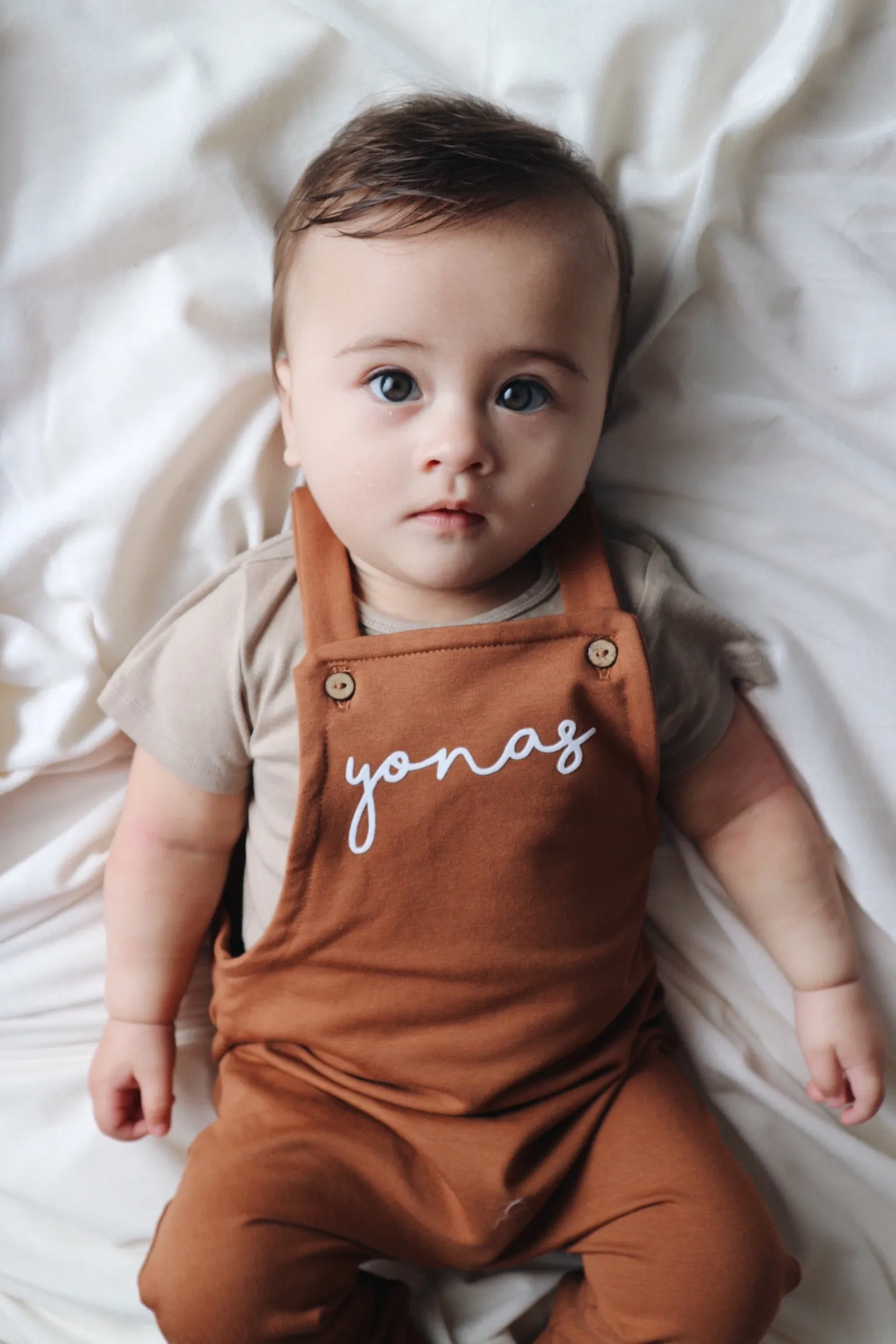 Caramel PERSONALISED Dungarees