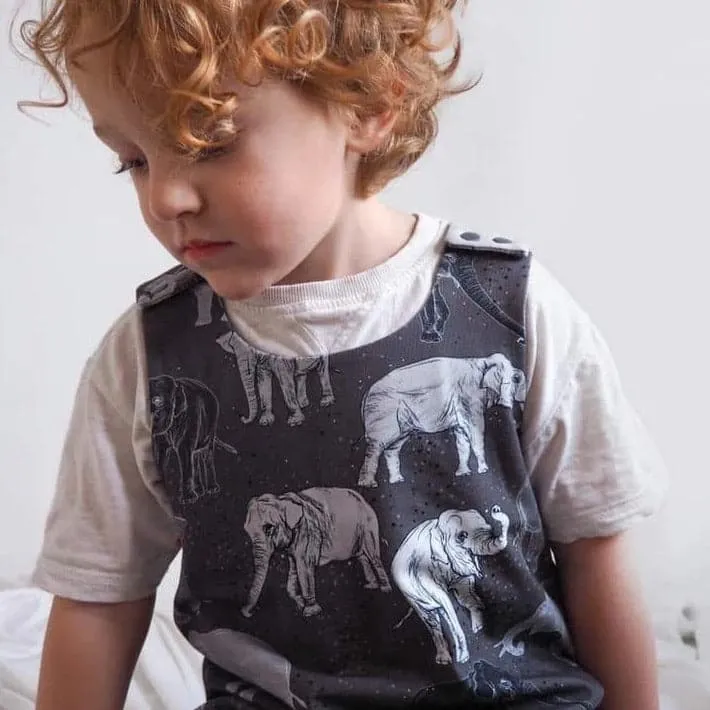 Child & Toddler Dungarees | Organic Elephants