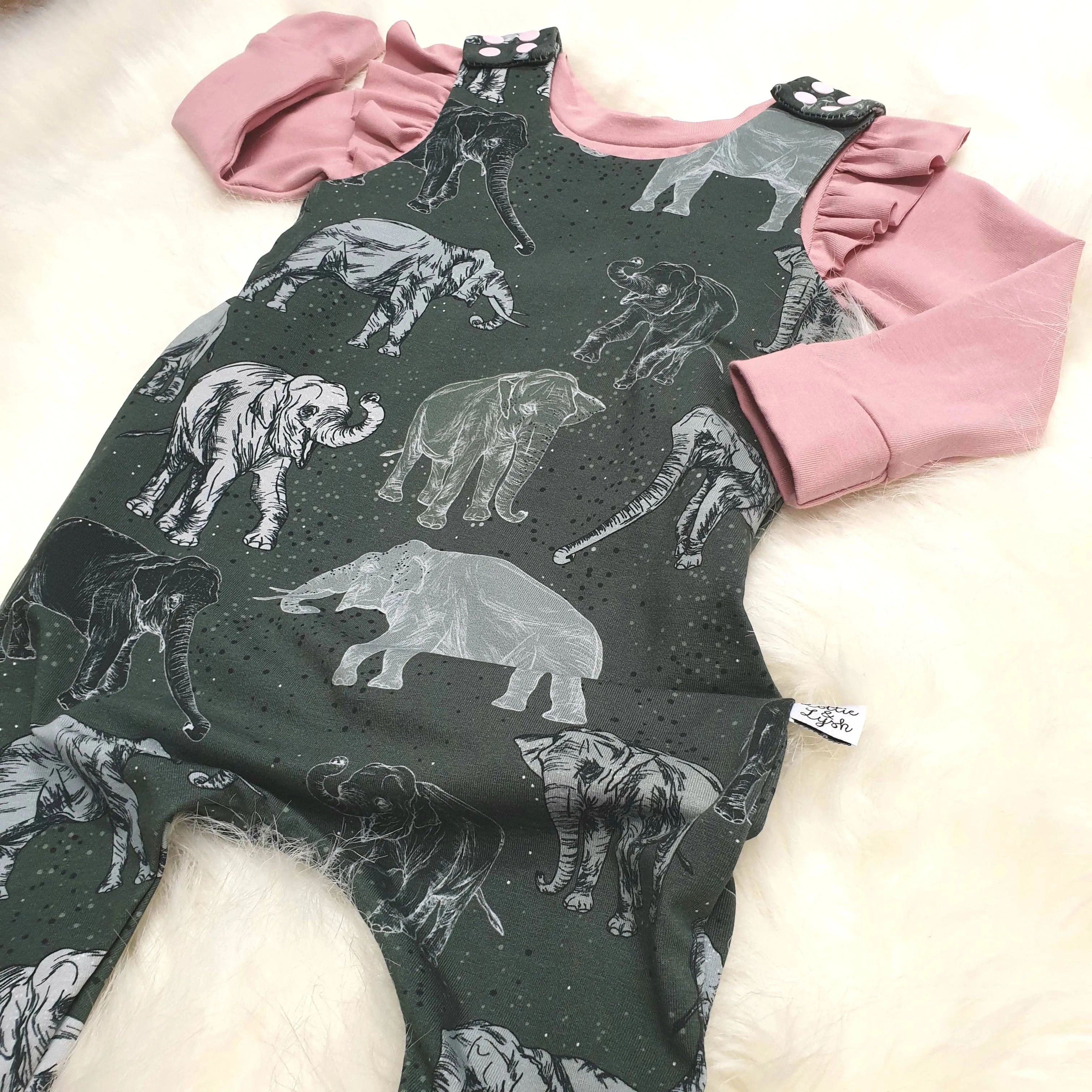 Child & Toddler Dungarees | Organic Elephants