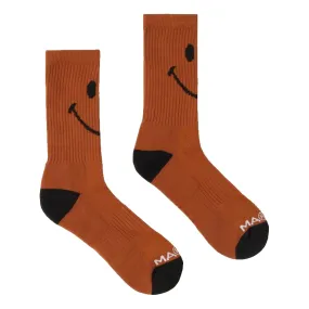 CHINA TOWN MARKET SMILEY OVERSIZED SOCKS-RUST