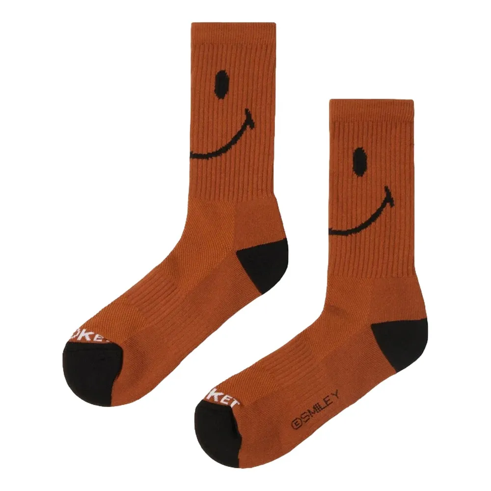 CHINA TOWN MARKET SMILEY OVERSIZED SOCKS-RUST