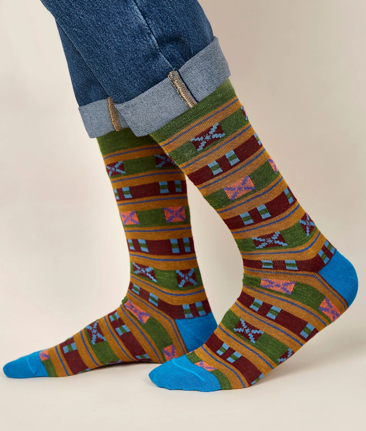 Crossed Mens Socks