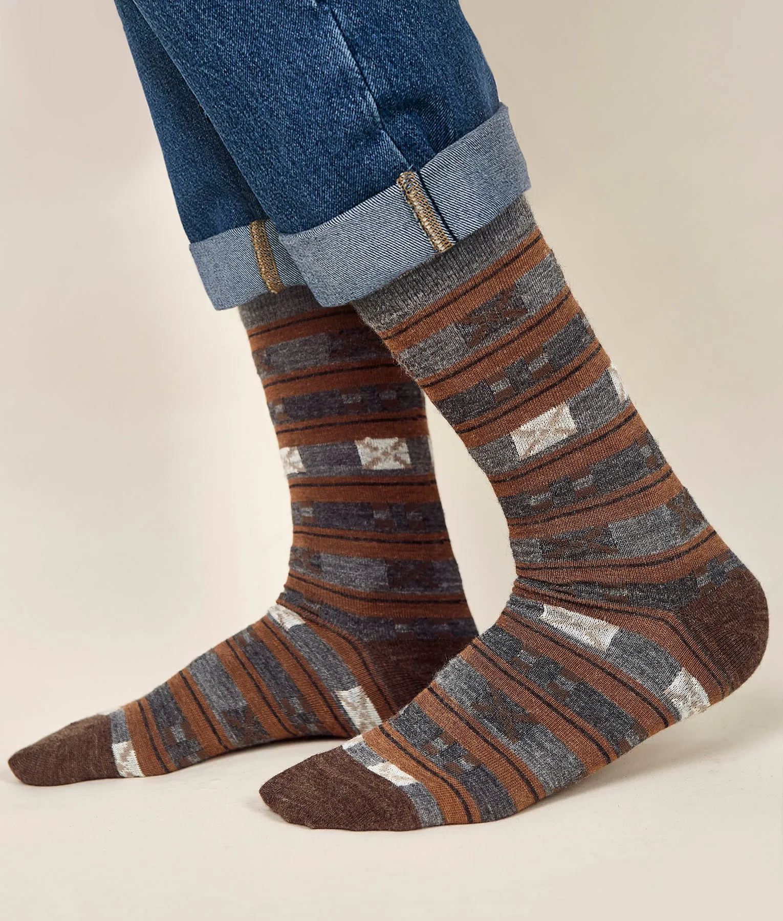 Crossed Mens Socks