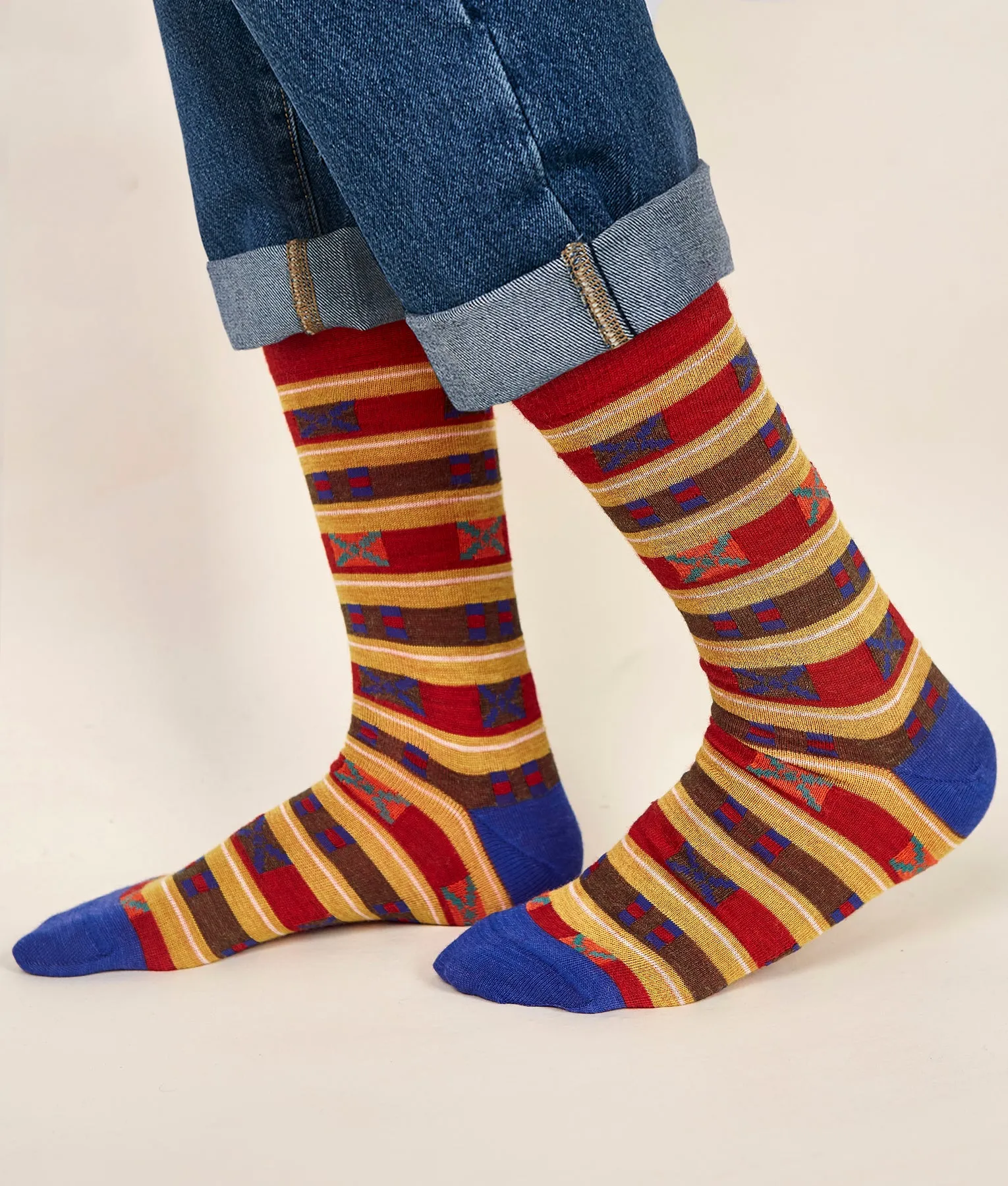 Crossed Mens Socks