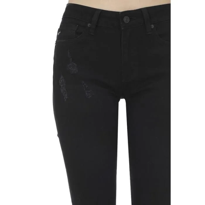 Distressed Black Jeans