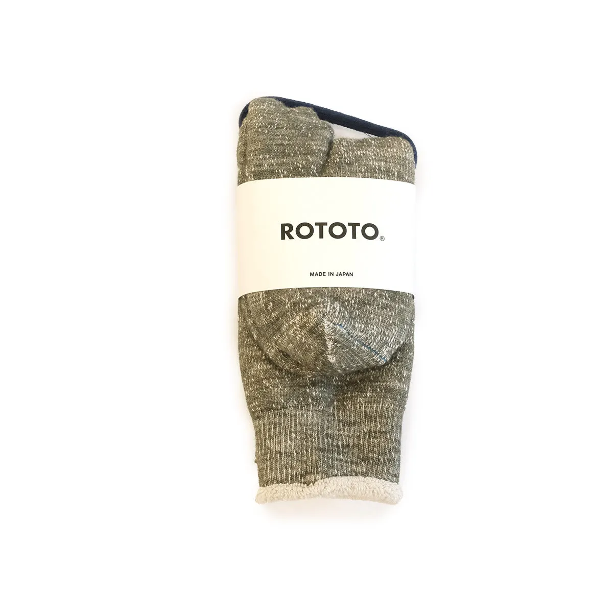 Double Face Merino   Cotton Socks - Army Green