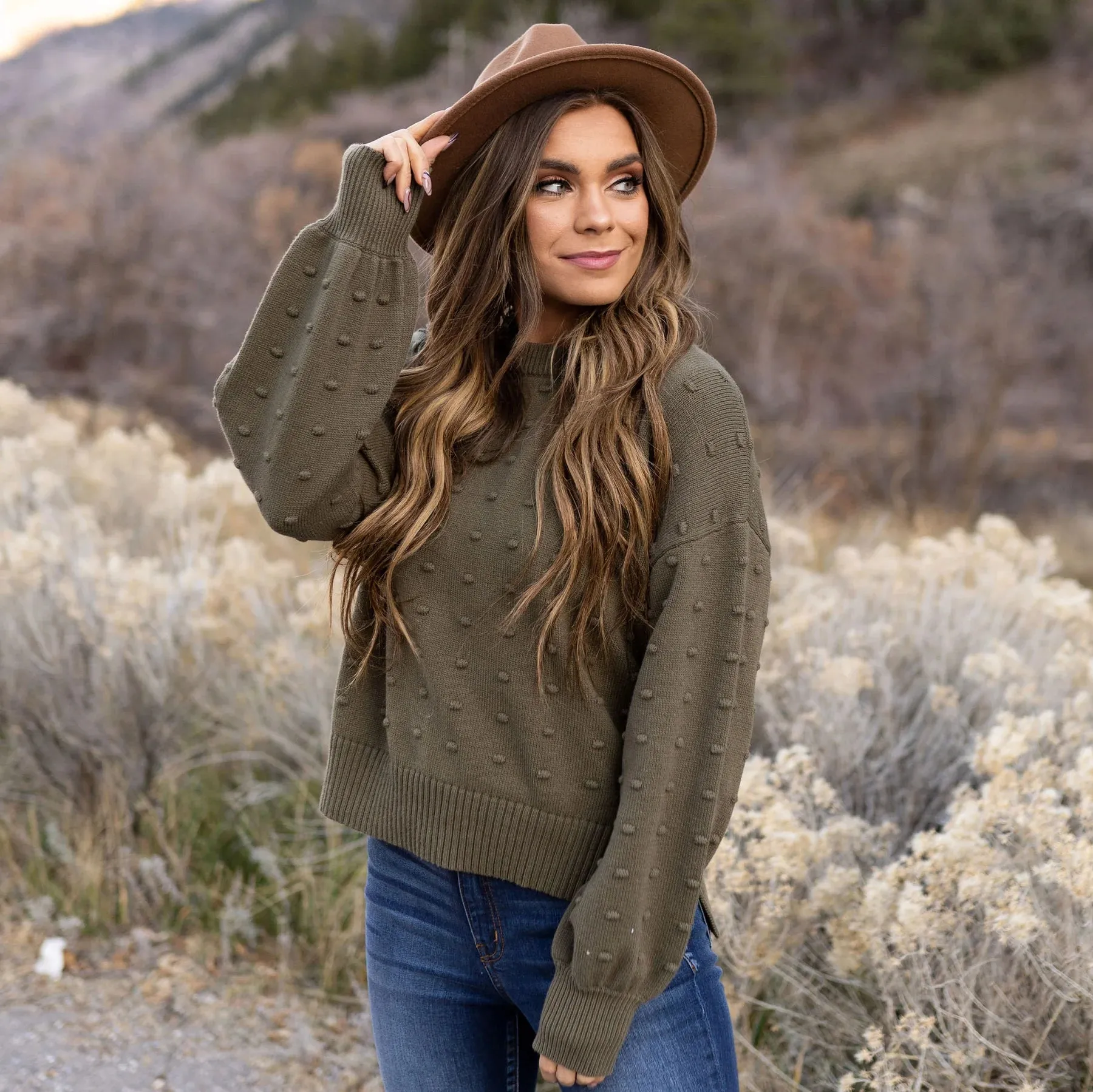 Dreaming of Tomorrow Sweater - Olive