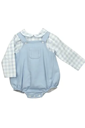 Dungaree Set - Blue Cotton