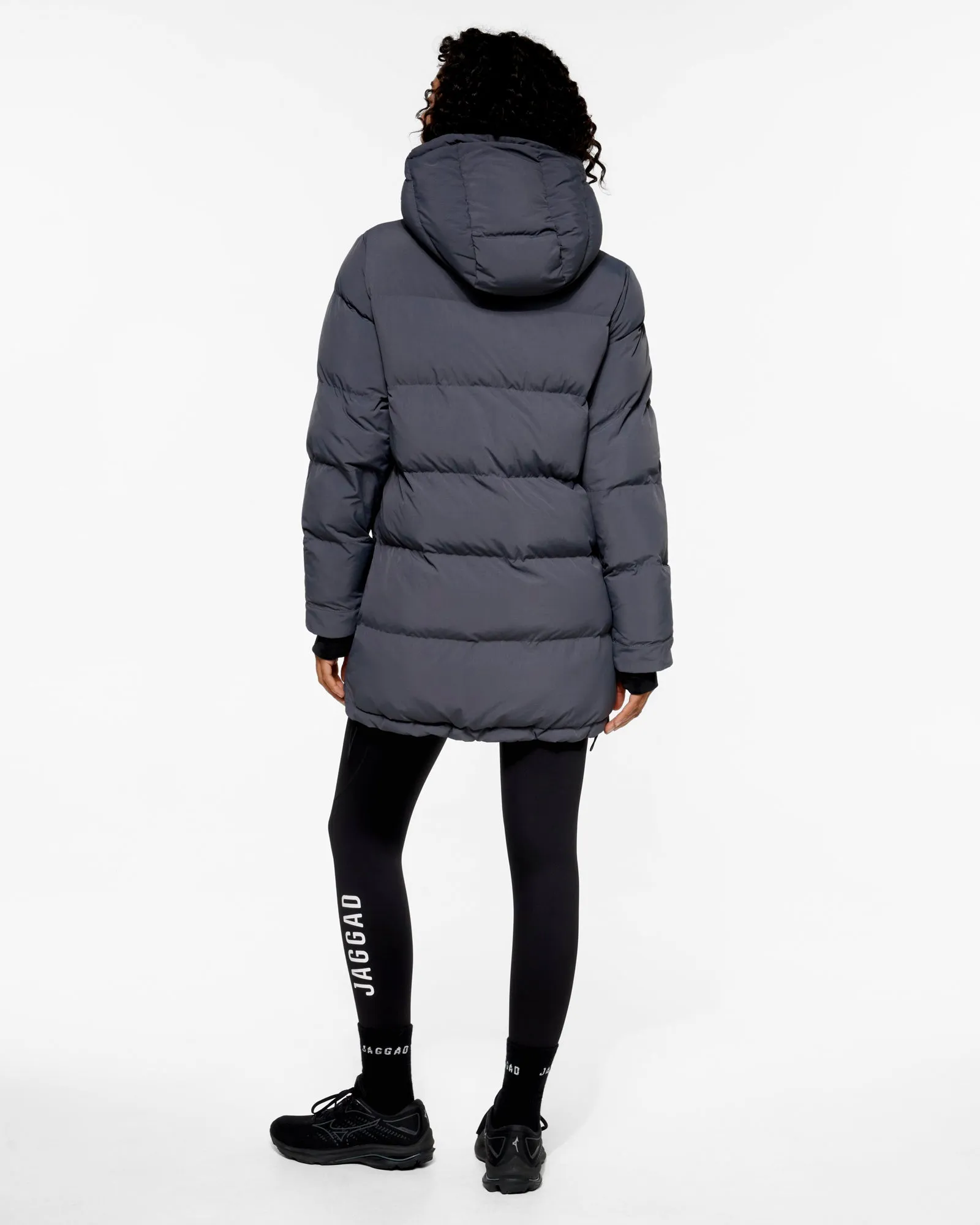 ESSENTIAL MID LINE PUFFER JACKET STEEL