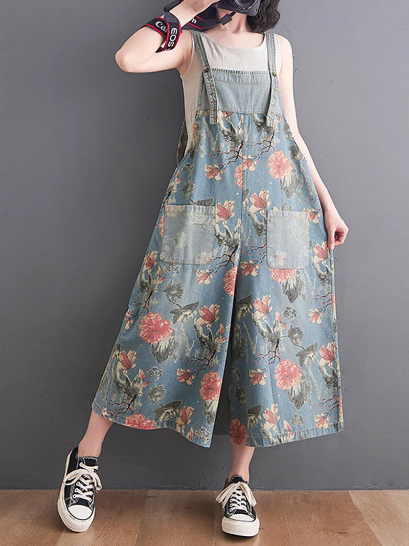 Find Your Way Printed Overall Dungaree