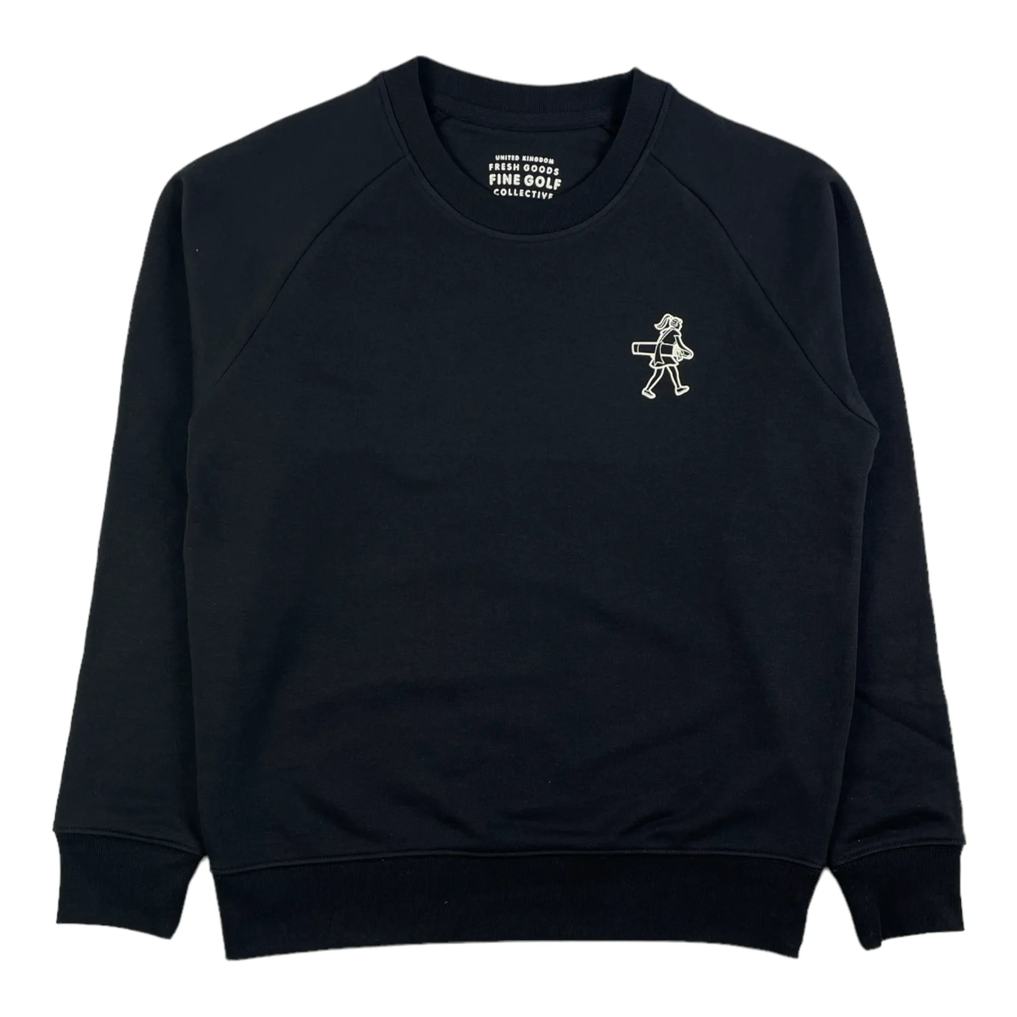 Fine Golf - The Golf Girl Crewneck Sweatshirt Black