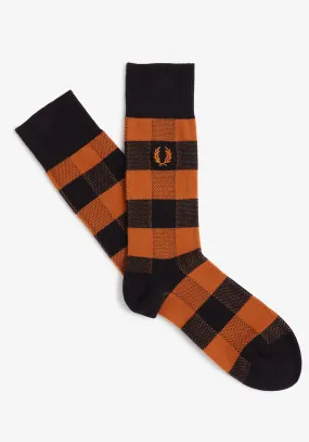 Fred Perry Tonal Check Socks