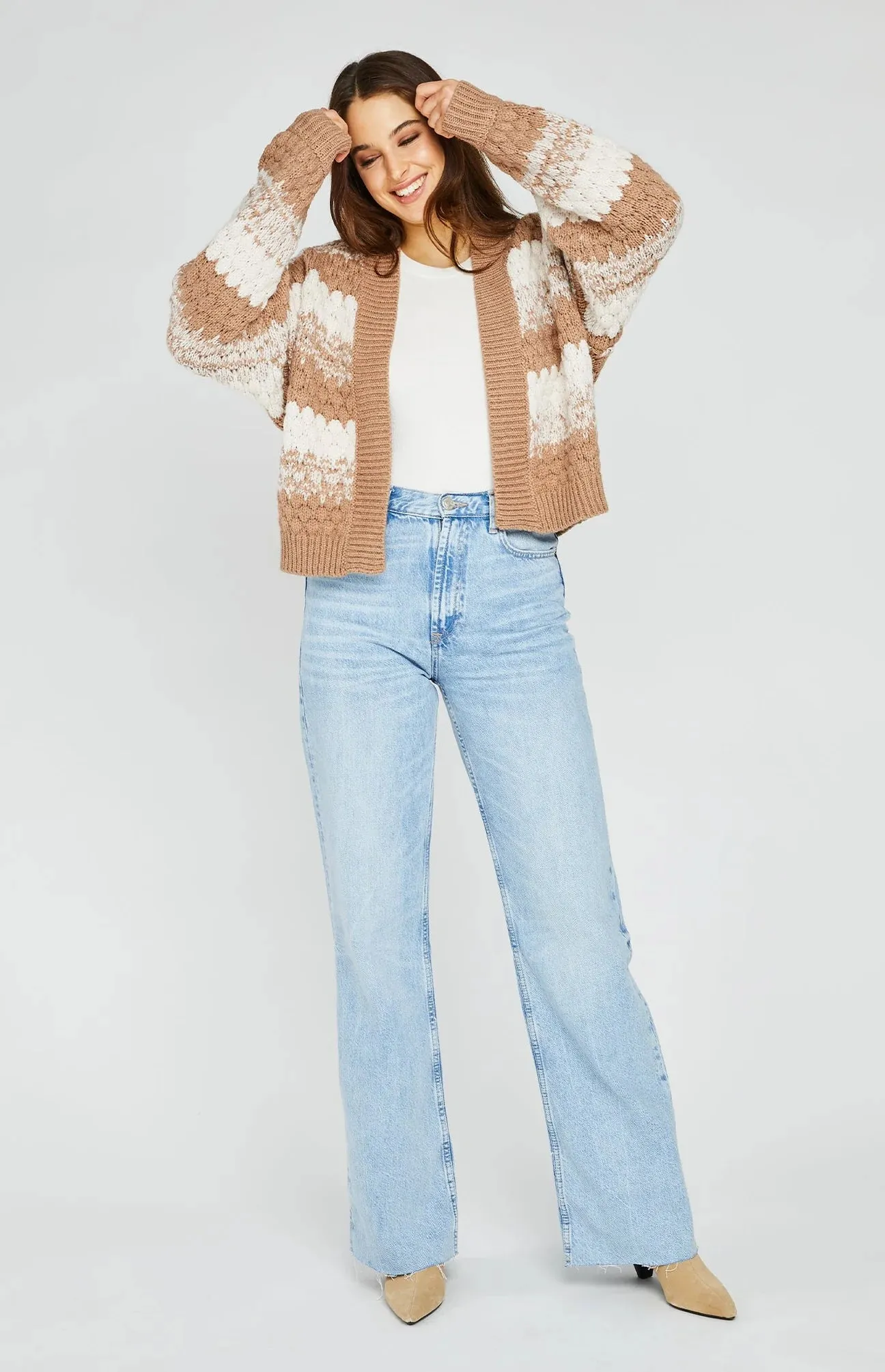 Gentle Fawn Cosmo Cardigan | Sand   Pistachio