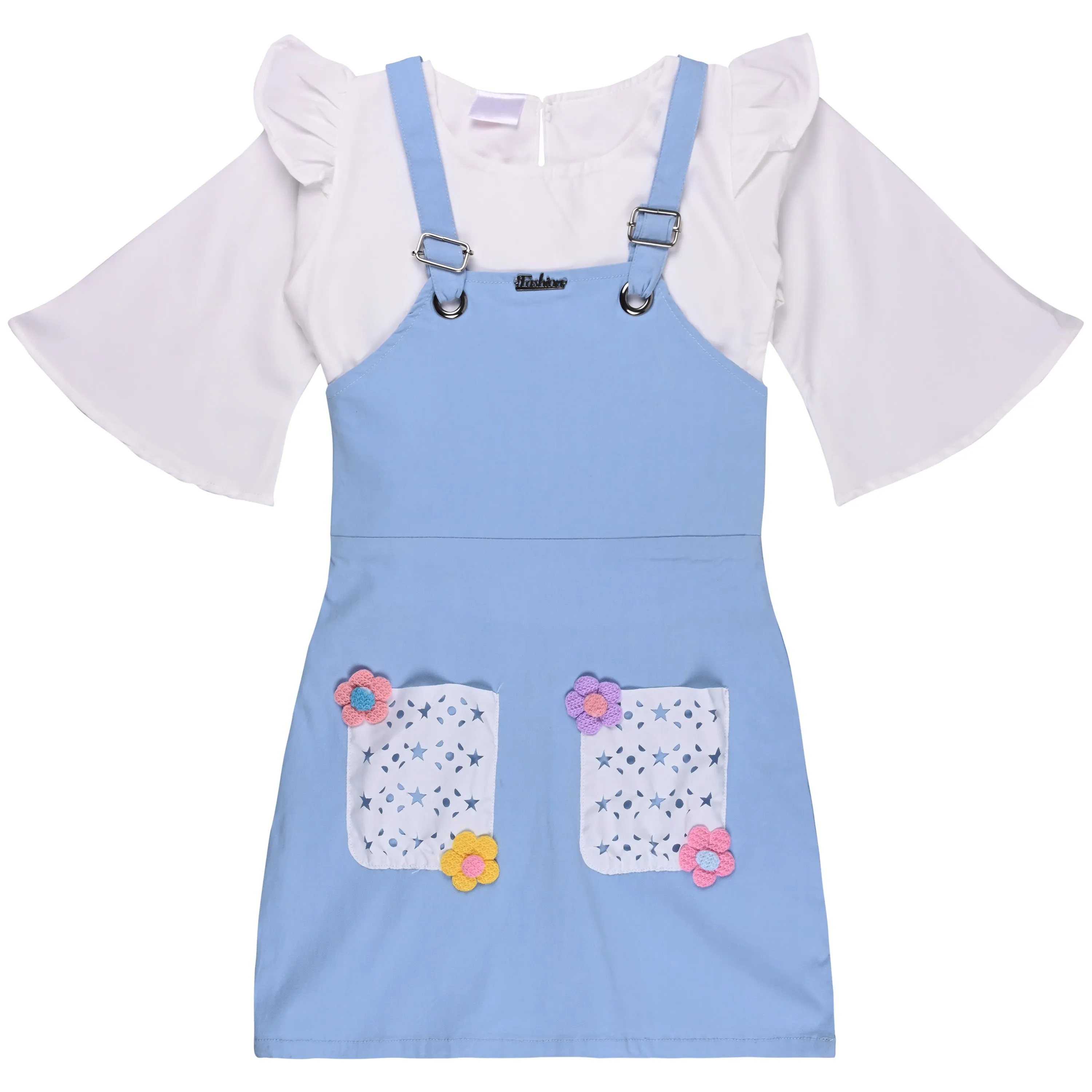 Girls Dungaree Set