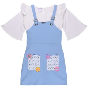 Girls Dungaree Set