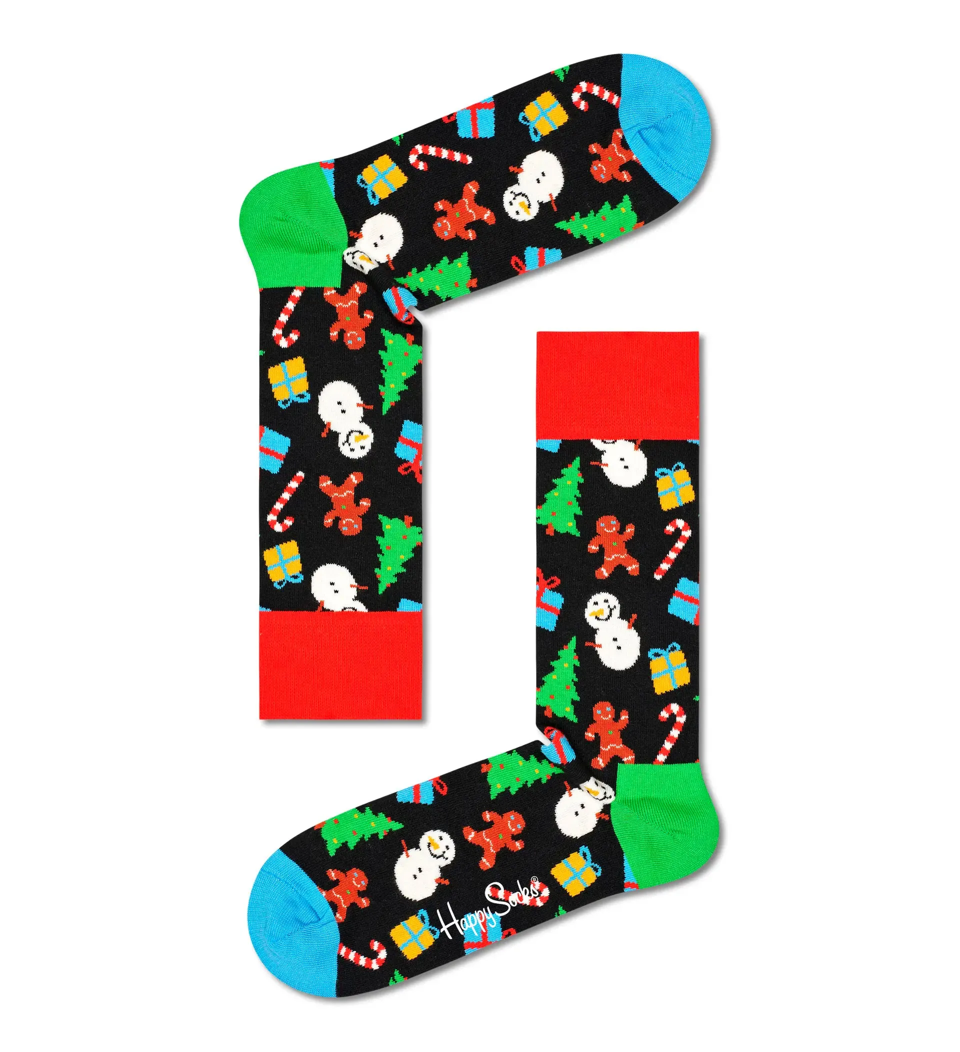 Happy Socks 'Cracker' Gift Boxed Crew Christmas Socks (2-Pairs)