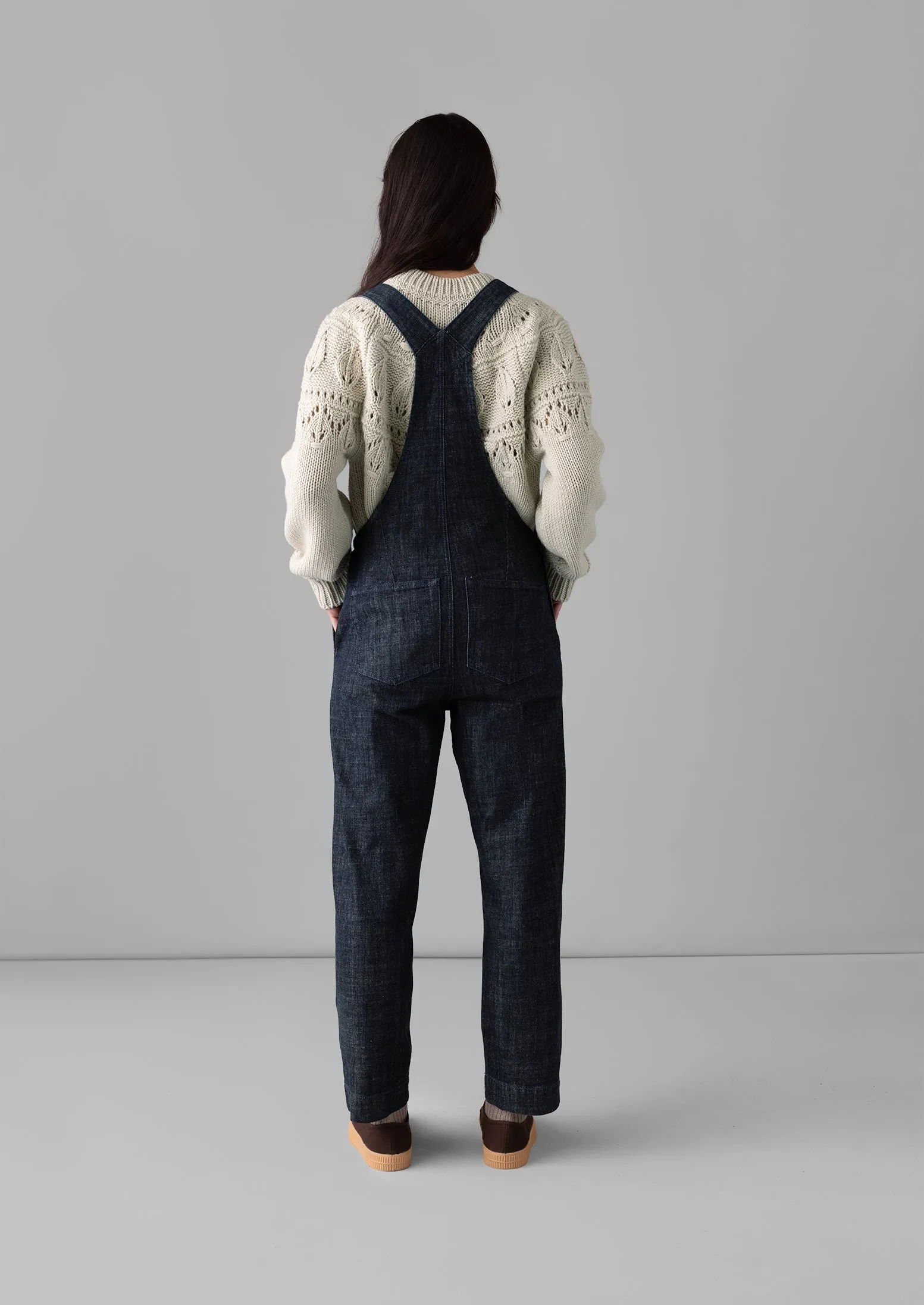 Jessa Denim Dungarees | Indigo