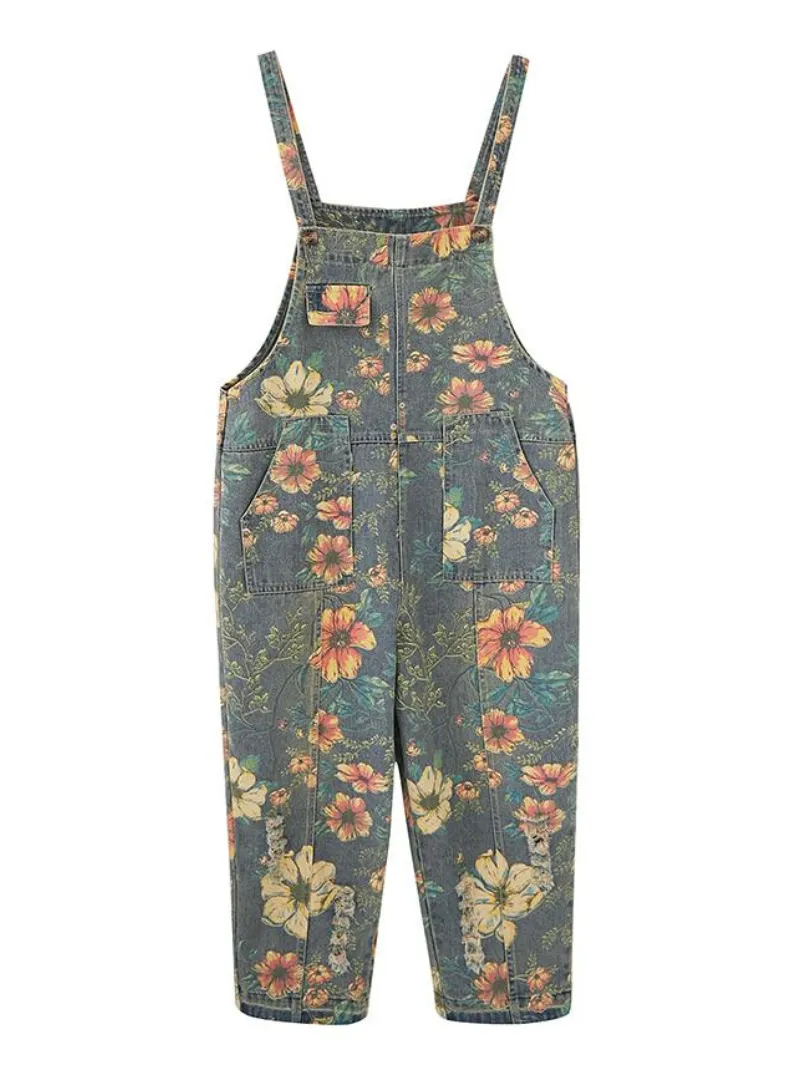 Jump For Joy Floral Overalls Dungaree