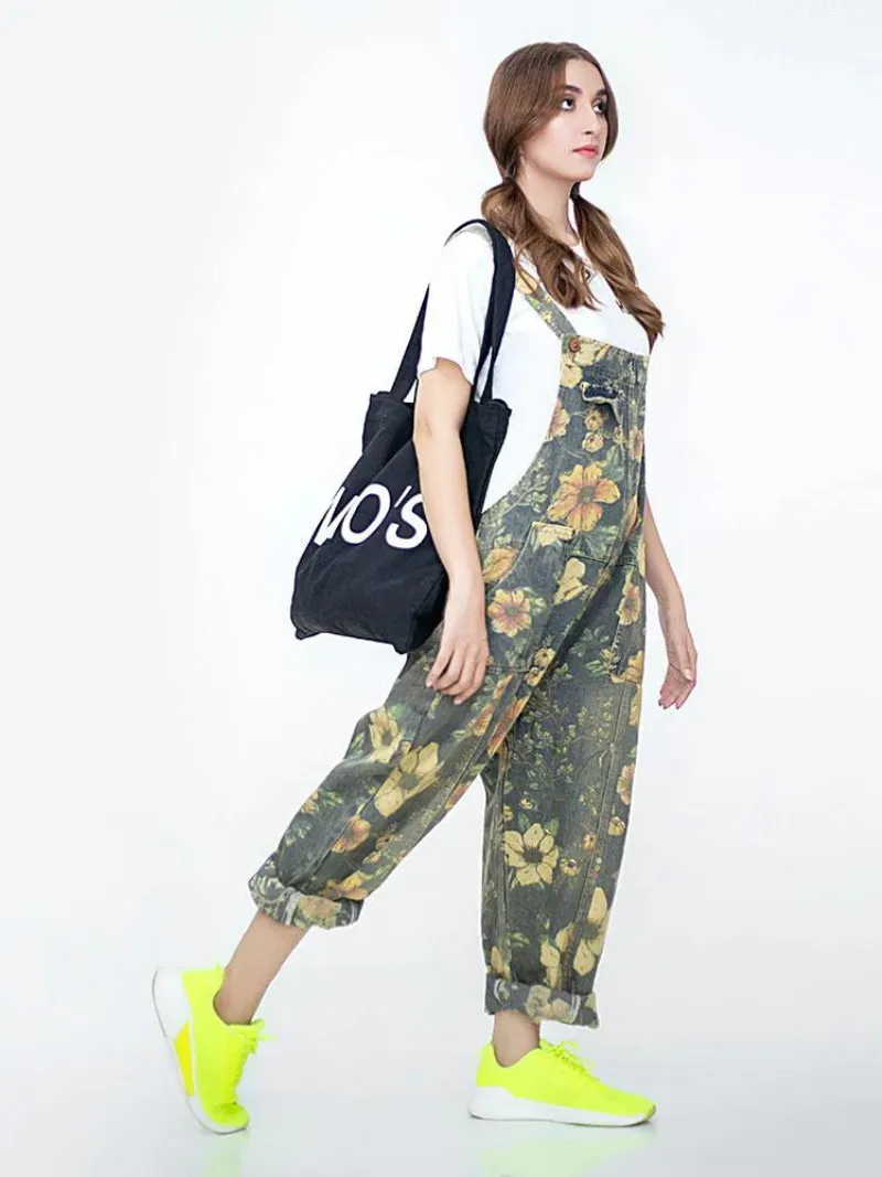 Jump For Joy Floral Overalls Dungaree