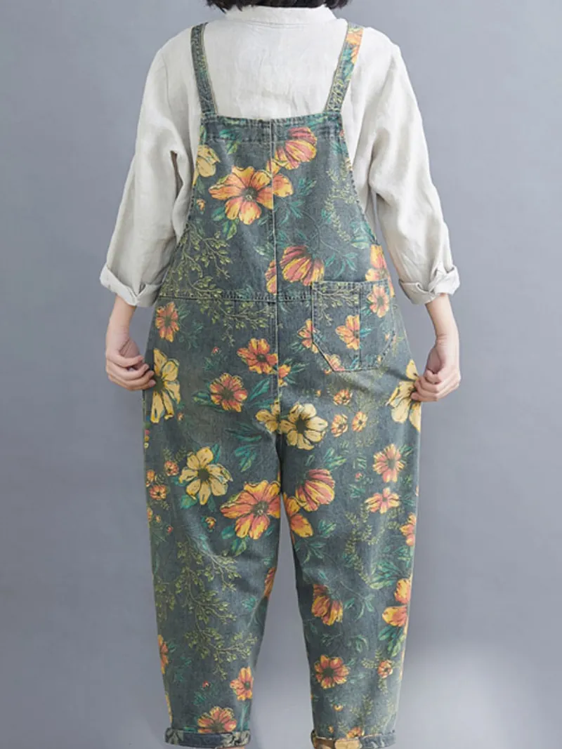 Jump For Joy Floral Overalls Dungaree