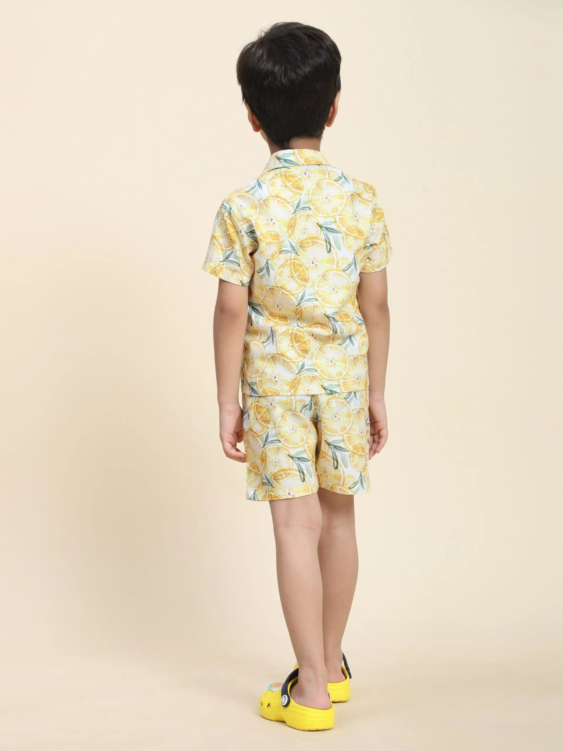 Lemon Print Vestiario's Blend Linen Co-ords