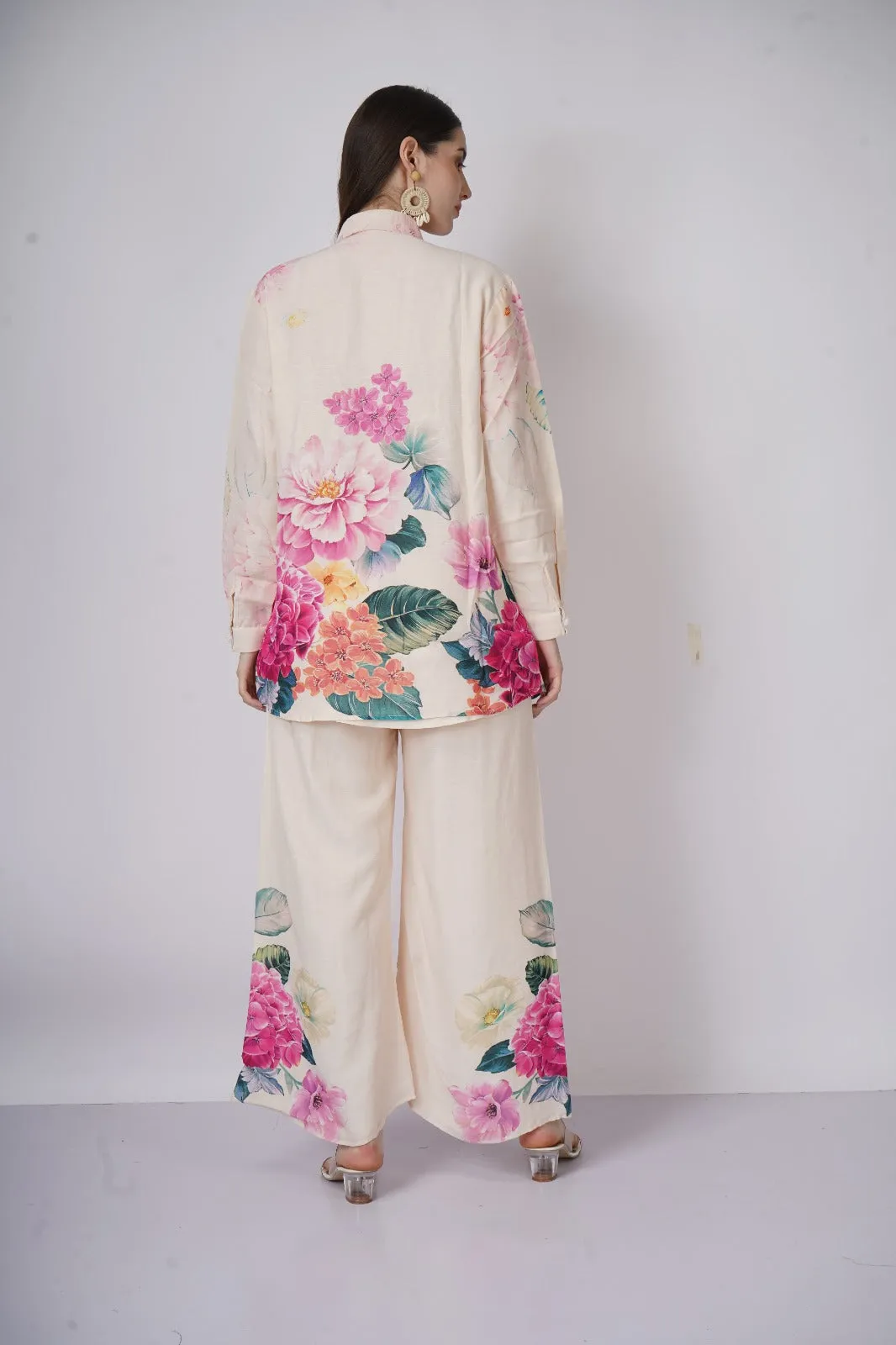 Linen Floral Co ord Set