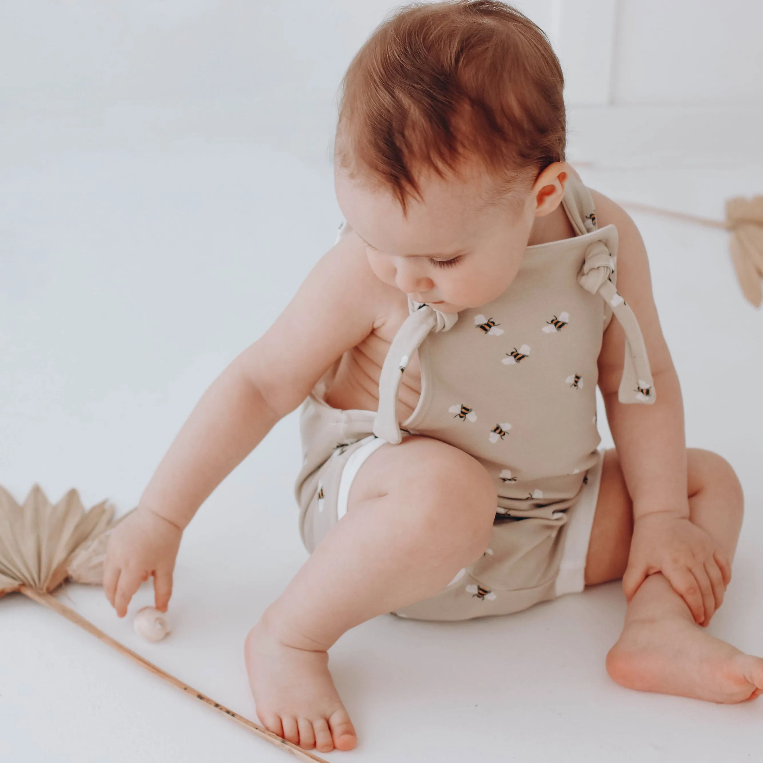 Little Bees  bummie romper