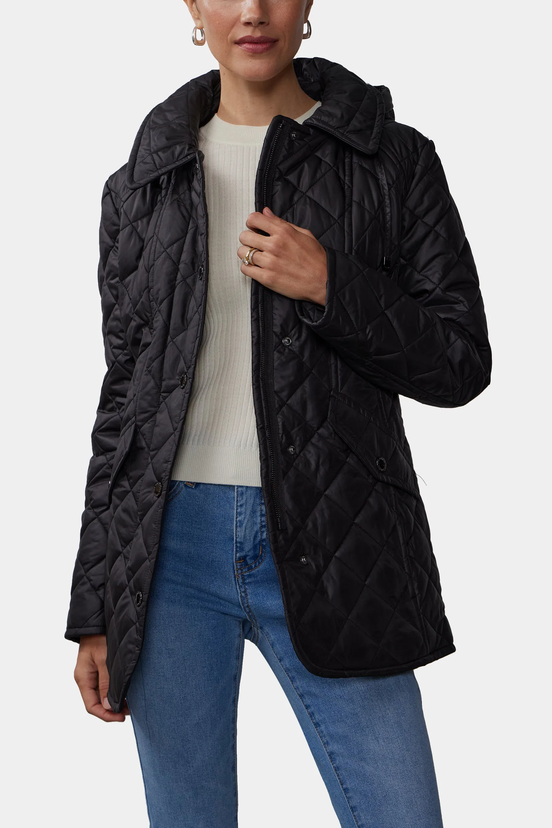 Long Sleeve Quilted Jacket