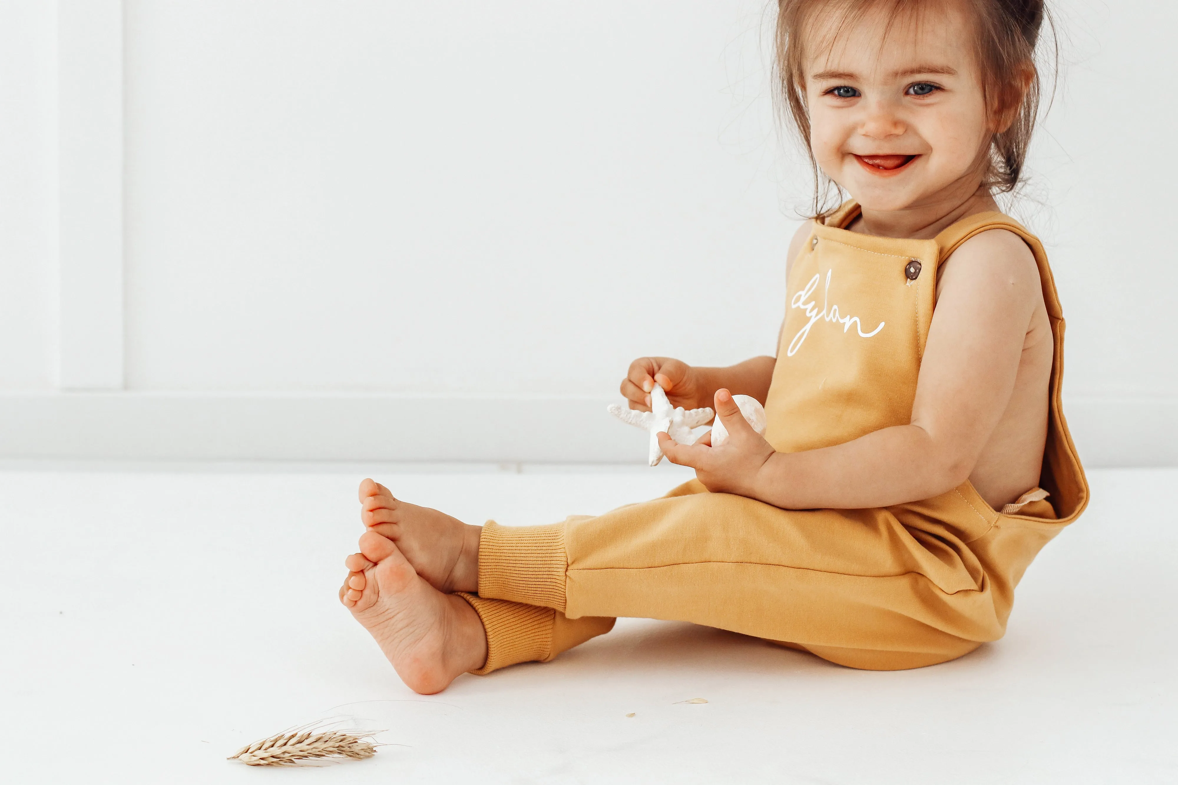 Macaroon PERSONALISED Dungarees