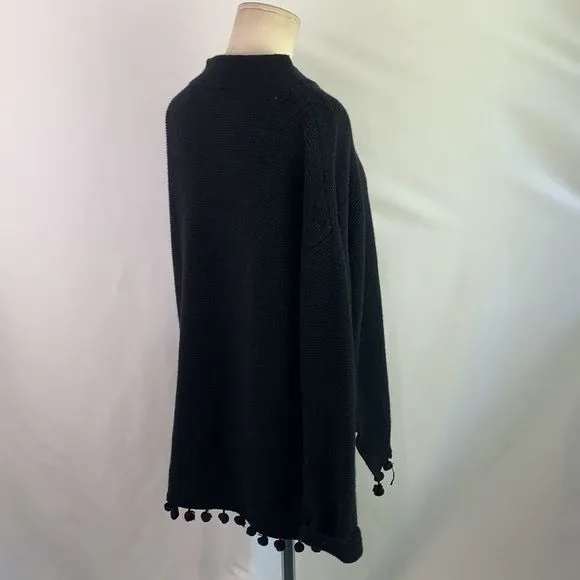 MaxMaraNWT Black w/ Pom Pom Trim Sweater