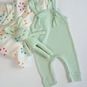 Mint Green Organic Baby Dungaree