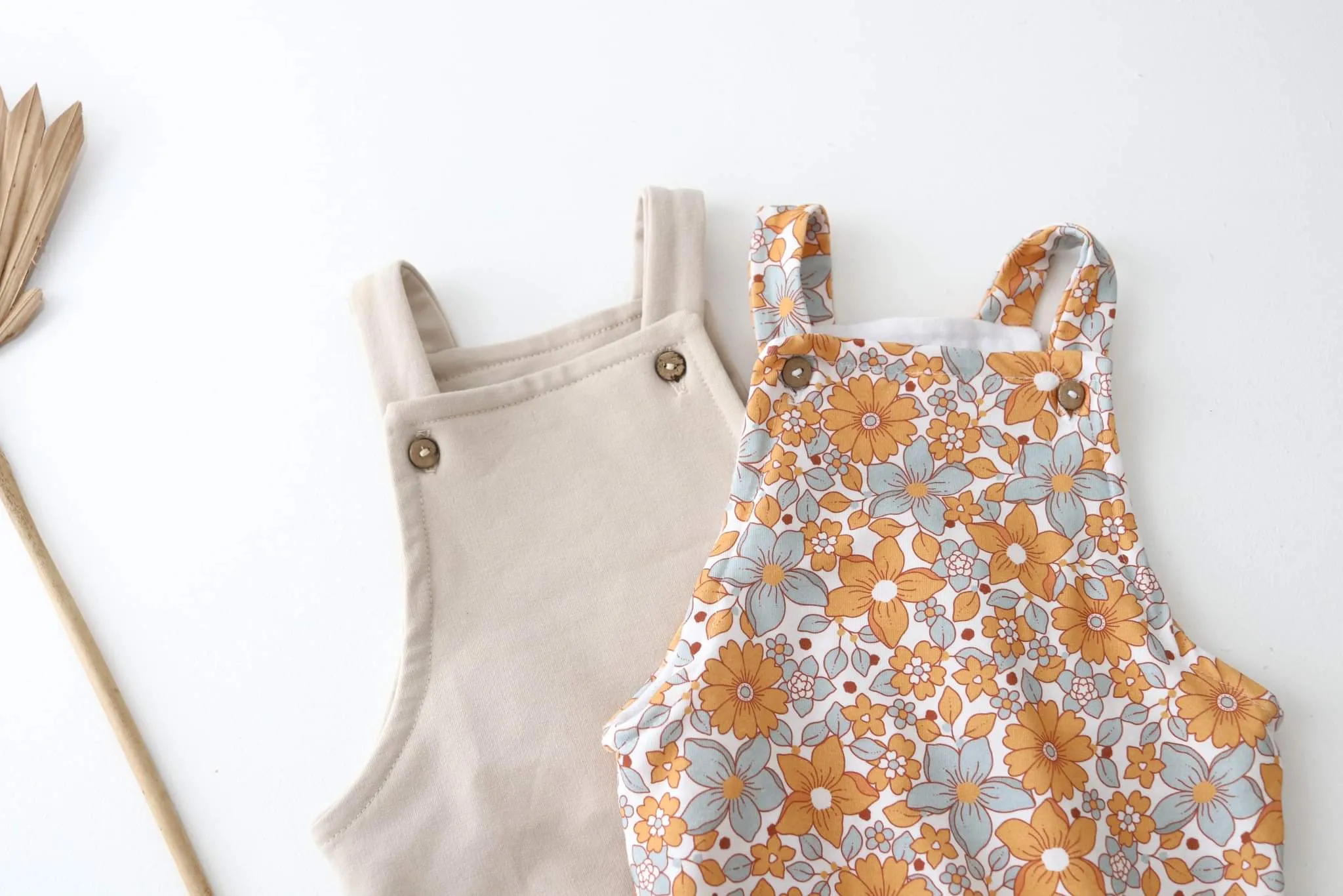 MUSTARD BOHO floral Dungarees