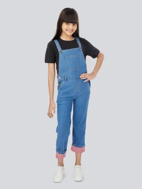 Naughty Dungaree® Girls High-Quality Kids Denim Dungaree (Unisex Design)