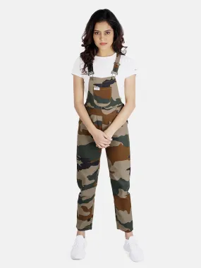 NaughtyDungaree® Camouflage Print Womens Dungaree