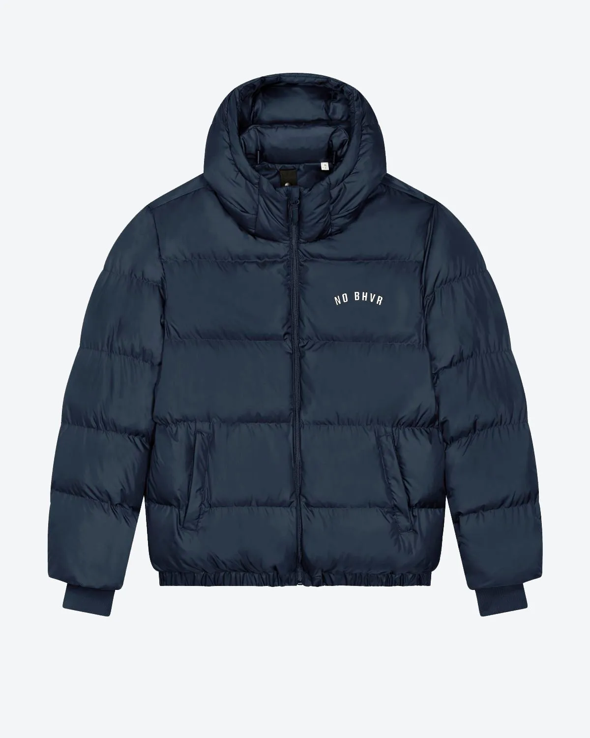 NO BHVR Varsity Oversized Puffer Jacket (Blue)