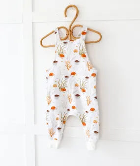 ocean life dungarees 6-9  mths