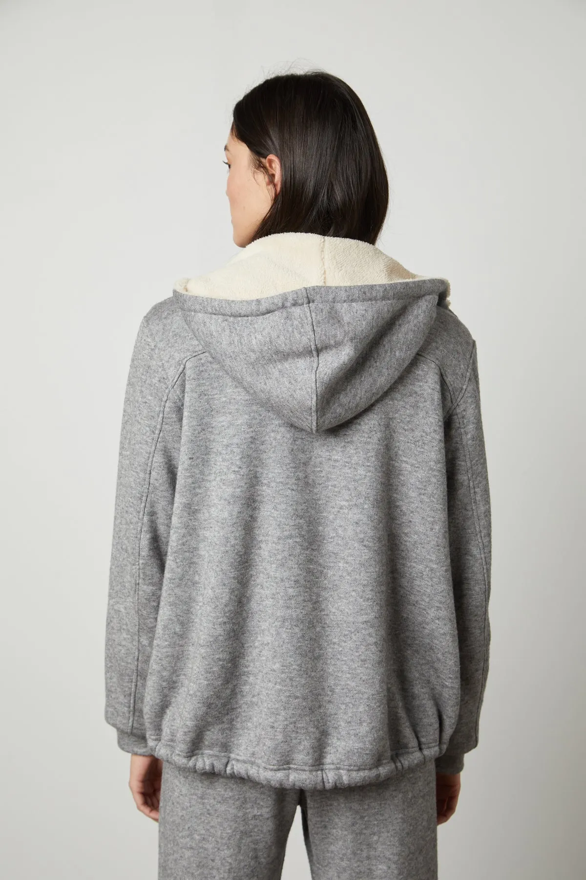 OCTAVIA DOUBLE KNIT ZIP UP HOODIE