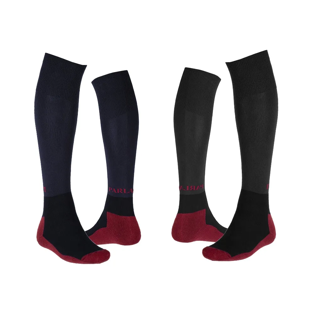 Parlanti Riding Socks in Black/Red - EU 36-39 (US 5.5-8.5)